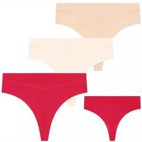 3X Majtki Damskie Brazyliany Kobiece Zmysłowe Seksowne Wygodne Moraj M