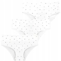 3X Majtki Damskie Figi Bikini Bawełniane W Kwiaty Wygodne Urocze Moraj L