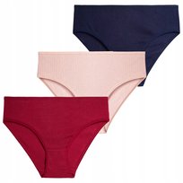 3X MAJTKI DAMSKIE FIGI BIKINI W PRĄŻEK KLASYCZNE ZESTAW MORAJ XL