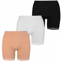 3X Majtki Damskie Reformy Szorty Bawełniane Nogawki Koronkowe Moraj 6Xl