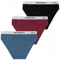 3X Majtki Slipy Męskie Bawełna Bambusowa Slipki Zestaw Komplet Moraj R. Xl