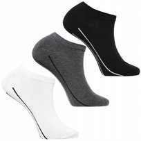 3X Niskie Skarpetki Męskie Stopki Skarpety Bawełniane Sportowe Moraj 43-45