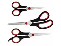 3X Nożyczki Uniwersalne Szkolne Biurowe Zestaw