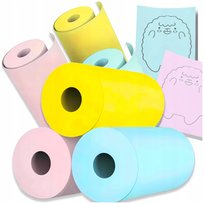 3x PAPIER TERMICZNY KOLOROWY ROLKI WKŁADY DO MINI DRUKUSIA DRUKUŚ DRUKARKI Inna marka