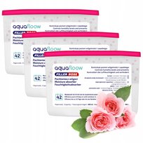 3x pochłaniacz wilgoci osuszacz na wilgoć różany 400 ml AquaFloow