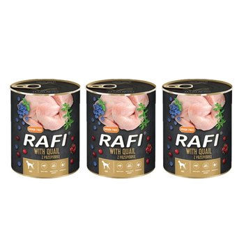 3x RAFI Z PRZEPIÓRKĄ, BORÓWKĄ I ŻURAWINĄ - KARMA DLA PSA 400G - Rafi