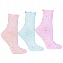 3X Skarpetki Damskie Długie Bawełniane Skarpety Kolorowe Ciepłe Moraj 35-38