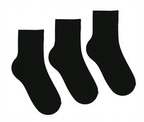 3X SKARPETY DZIECIĘCE DŁUGIE BAWEŁNIANE KLASYCZNE CHŁOPIĘCE MORAJ 31-34 BLACK