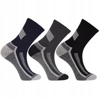 3X Skarpety Męskie Thermo Frotte Grube Ciepłe Bawełniane Moraj 43-45 Mix Kolor Moraj