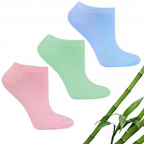 3X Stopki Damskie Bambusowe Skarpetki Z Bambusa Antybakteryjne Moraj 38-41 Mix Pastel Moraj