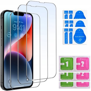 3x SZKŁO HARTOWANE 9H do iPhone 14 / 14 PRO SZYBKA - Krainagsm