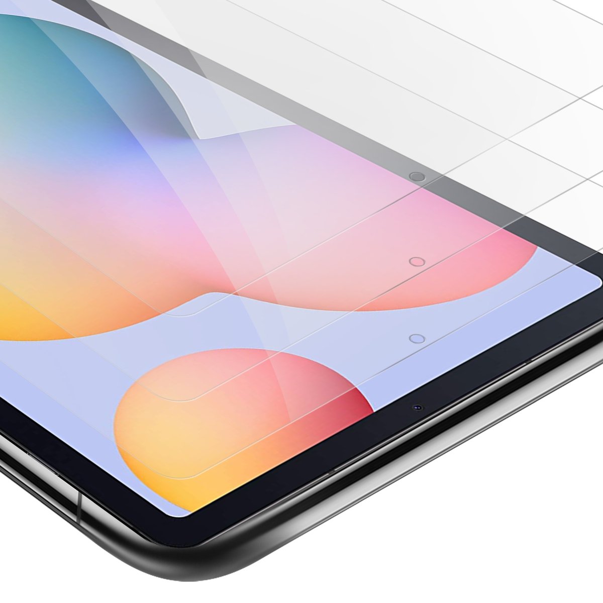 3x Szkło Hartowane Do Samsung Galaxy Tab S6 LITE (10.4 cala) w  KRYSTALICZNIE PRZEZROCZYSTE Folia pancerna Ochronny Tablet Tempered Glass  Cadorabo - Cadorabo