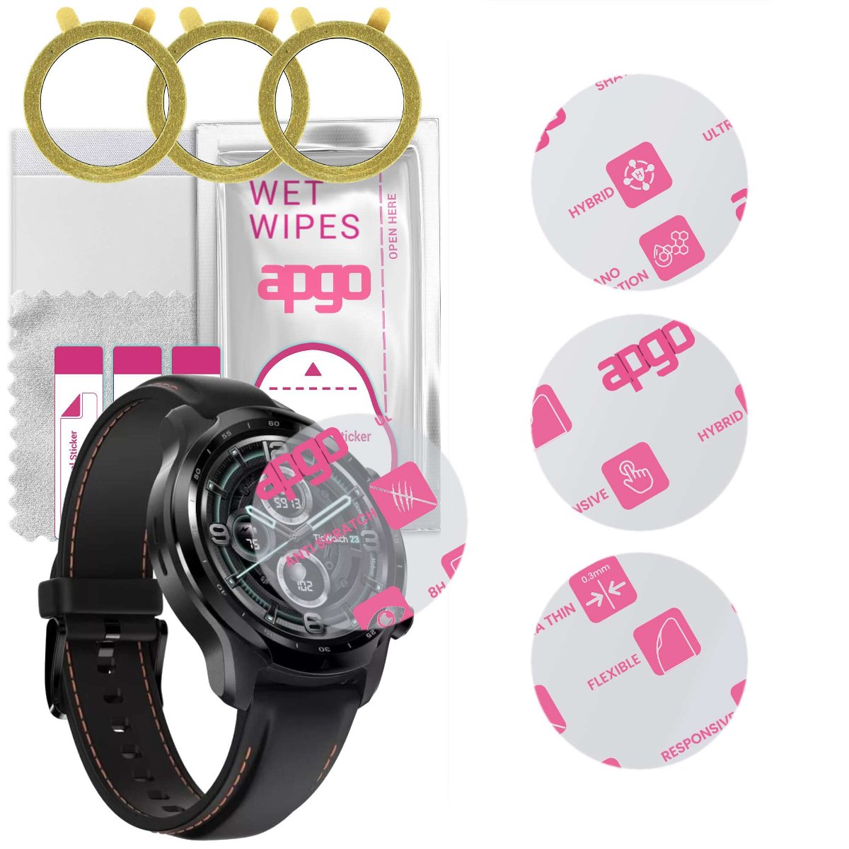 3x Szkło Hybrydowe do Mobvoi TicWatch Pro GPS apgo Sklep