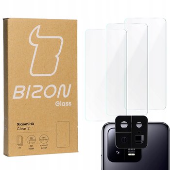 3X Szkło + Szybka Na Aparat Bizon Do Xiaomi 13 - Bizon