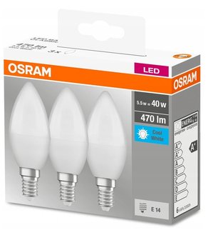 3x Żarówka LED ŚWIECZKA E14 5,5W = 40W 4000K OSRAM - Osram