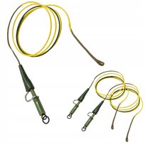 3x Zestaw Karpiowy LEAD CORE bezpieczny klips 75cm Miracle Fish