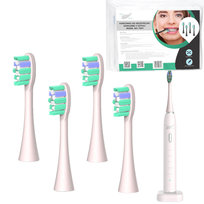 4 Końcówki Do Szczoteczki Sonicznej Medi Sleep Model Ws-7007 Różowe