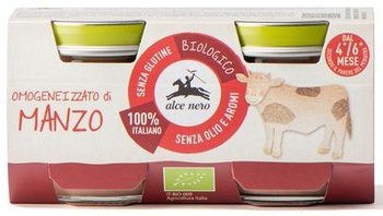 4 mc KREM Z WOŁOWINY BEZGLUTENOWY BIO (2 x 80 g) 160 g -  ALCE NERO - Alce Nero