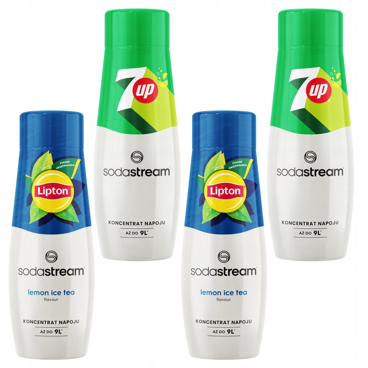 X2 Tea 4 Syropy do wody Sodastream do Saturatora Herbata Lemon Ice Tea x2 ...