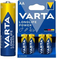 4 szt Bateria Alkaliczna AA LR06 VARTA Longlife POWER Baterie Duże Paluszki Varta