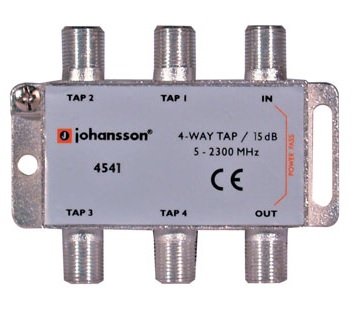 Zdjęcia - Antena telewizyjna 4 WAY TAP Odgałęźnik 4-krotny Johansson 15 dB 4541