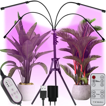 4 X Lampa Do Wzrostu Roślin 80 Led Timer + Pilot GARDLOV - Iso Trade