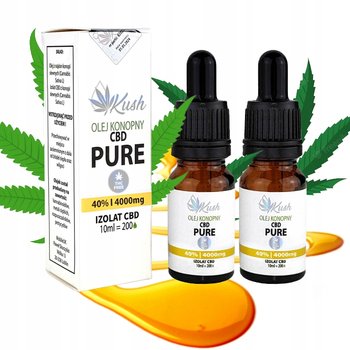 40% olejek KONOPNY CBD | PURE | Izolat CBD | THC FREE | 2 x 10ml - Kush CBD
