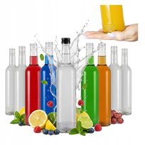 40x Butelki szklane KRYSZTAŁ 500 ml BUTELKA NA BIMBER NALEWKI WINO WÓDKĘ
