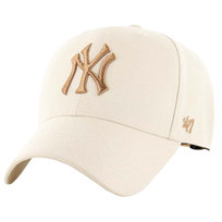 47 Brand MLB New York Yankees Cap B-MVPSP17WBP-NTU, Mężczyzna, Czapka z daszkiem, Beżowy 47 Brand