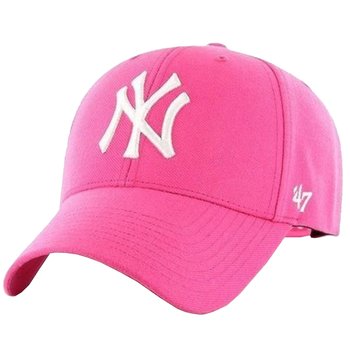 47 Brand MLB New York Yankees Kids Cap B-RAC17CTP-RSA, dziewczynka, Czapka z daszkiem, Różowy - 47 Brand
