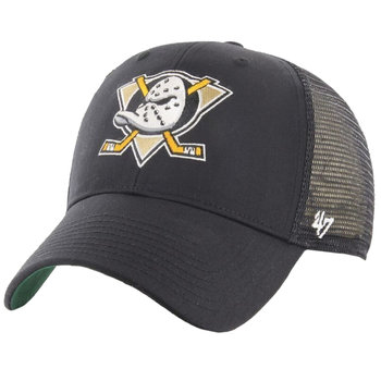 47 Brand NHL Anaheim Ducks Branson Cap H-BRANS25CTP-BKC, unisex czapka z daszkiem czarna - 47 Brand
