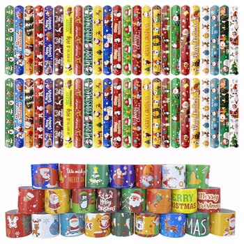 48X Opaska Samozaciskowa Bransoletka Na Rękę Świąteczna Boże Narodzenie - Inna marka