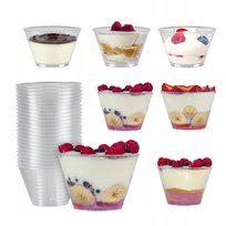 48x PUCHARKI NA DESERKI 150 ml kubek pojemnik TULI na desery lody Bimberek