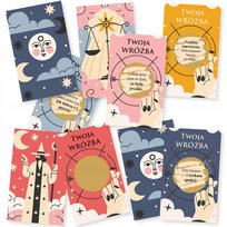 49x zdrapki - TWOJA WRÓŻBA - wróżby andrzejkowe zabawa andrzejki gra 49x