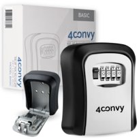 4CONVY sejf klucze kod ścienny pieniądze karty skrytka schowek METALOWY