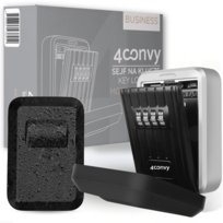 4CONVY sejf klucze zewnętrzny 12 kart na kod szyfr skrytka kasetka METALOWY