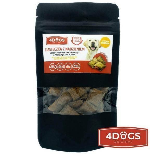 4Dogs Ciasteczka Z Porożem Skóra /Sierść 60G - 4DOGS | Sklep EMPIK.COM