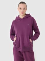 4F Bluza damska dresowa nierozpinana z kapturem 4FWSS25TSWSF1542-50S Fioletowy Roz. XS 4F