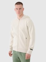 4F Bluza męska dresowa rozpinana z kapturem 4FWSS25TSWSM1537-12S Biały Roz. 3XL 4F