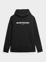 4F, Bluza sportowa dresowa Bluza sportowa z kapturem męska, 4FSS23TSWSM266-20S, czarny, rozmiar L 4F