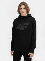 4F, Bluza sportowa dresowa Bluza sportowa z kapturem męska, 4FSS23TSWSM353-20S, czarny, rozmiar L 4F