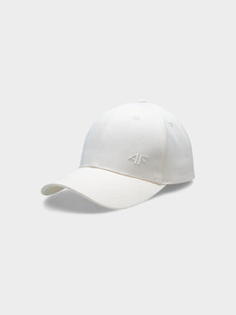 4F, Czapka z daszkiem męska Strapback, 4FSS23ACABM119-11S, Biały, Rozmiar L - 4F