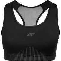 4F Damski Biustonosz Sportowy D011 (S (52-55 Cm) / Czarny) 4F