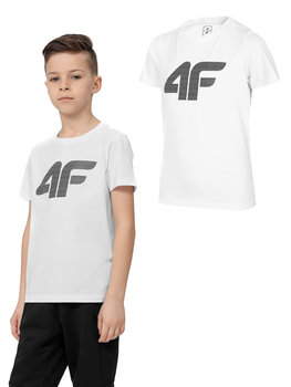 4F Koszulka Biała Dziecięca Jtsm002 10S R-134 - 4F