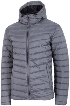 4F, Kurtka męska zimowa, H4Z19-KUMP002 24M, szary, rozmiar XXL - 4F