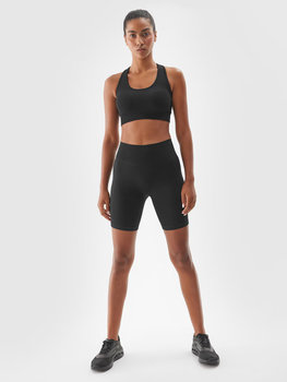 4F Legginsy damskie kolarki treningowe 4FWAW24TFSHF710-20S Czarny Roz. M-L - 4F