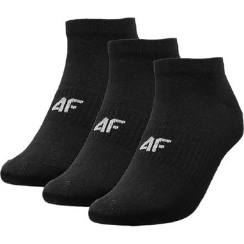 4F, Skarpetki casual przed kostkę (3pack) damskie, 4FSS23USOCF156-20S, Czarny, Rozmiar 39-42 - 4F