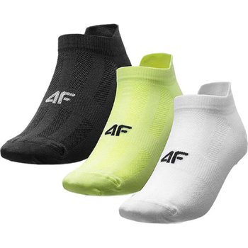 4F, Skarpetki sportowe stopki (3-pack) damskie, 4FSS23USOCF158-94S, Multikolor 4, Rozmiar 39-42 - 4F