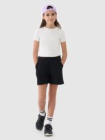 4F Spodenki dresowe dziewczęce 4FJWSS25TSHOF470-20S Czarny Roz. 164