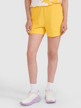 4F Spodenki dresowe z dzianiny waflowej damskie 4FRSS25TSHOF700-71S Żółty Roz. XS - 4F